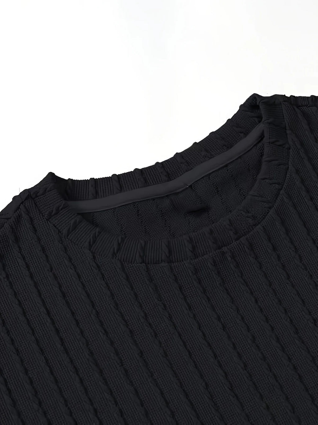 fashion summer sports solid color crew-neck vertical stripe T-shirt shorts short-sleeved suit Loose two-piece set